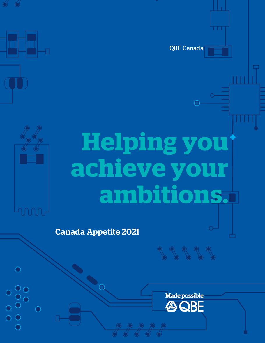 QBE Canada Appetite Summary 2021